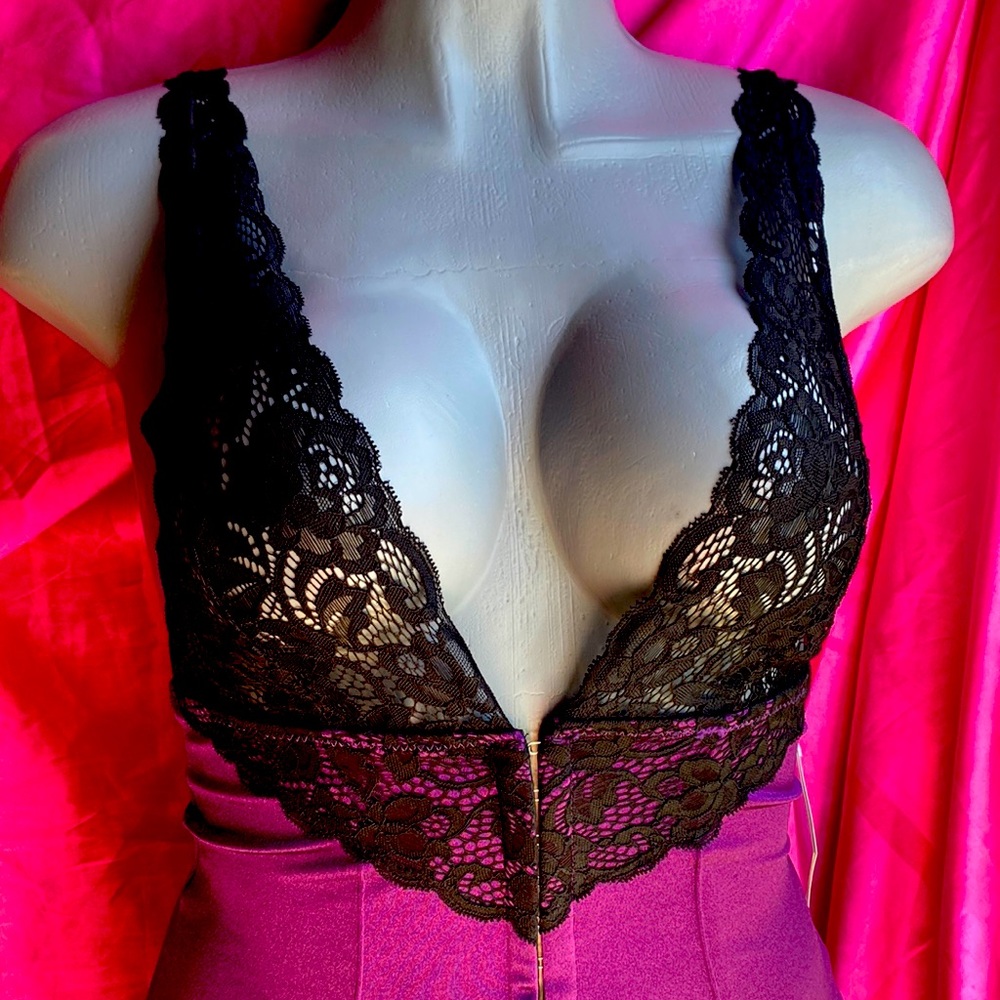Plum Garter Slip